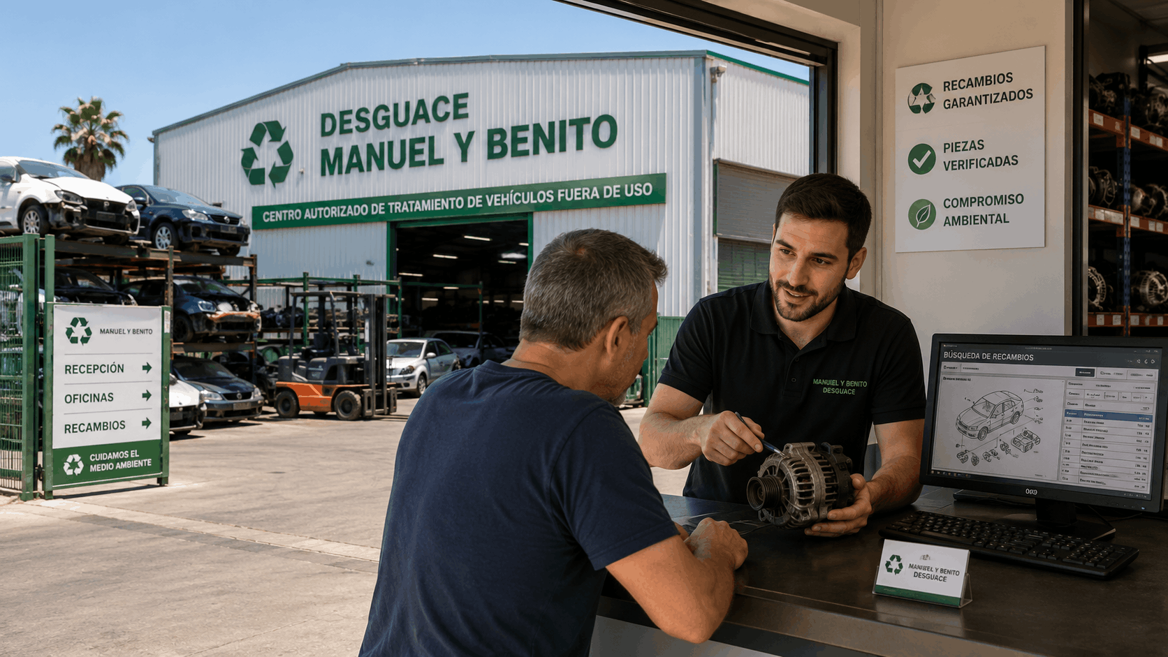 desguace manuel y benito sevilla - Autodesguace en Sevilla: claves para elegir recambios y gestionar un veh&iacute;culo