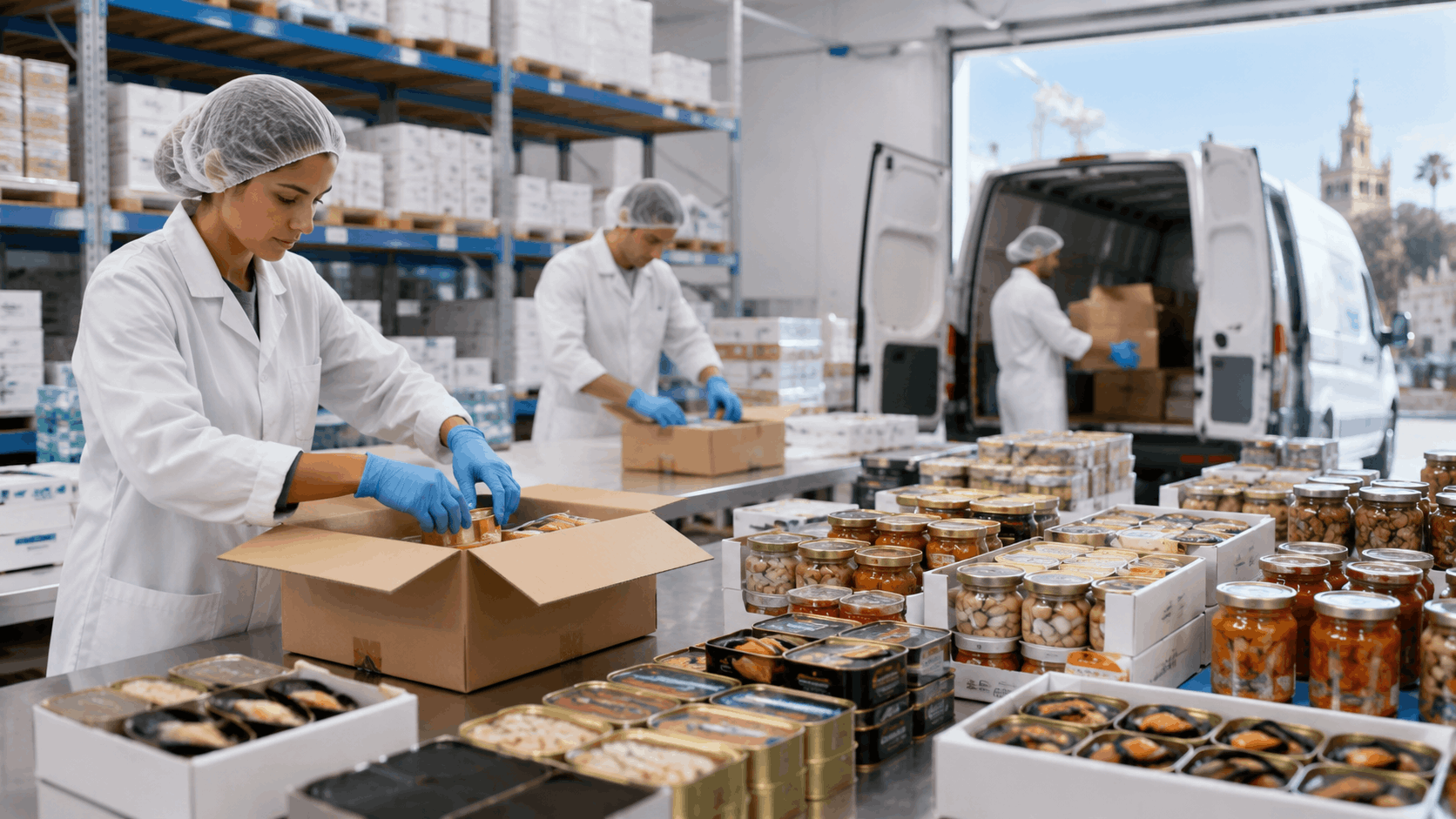 Venta al por mayor de conservas en Sevilla: cómo elegir productos para hostelería y comercio preparacion pedidos conservas distribucion sevilla - Venta al por mayor de conservas en Sevilla: cómo elegir productos para hostelería y comercio