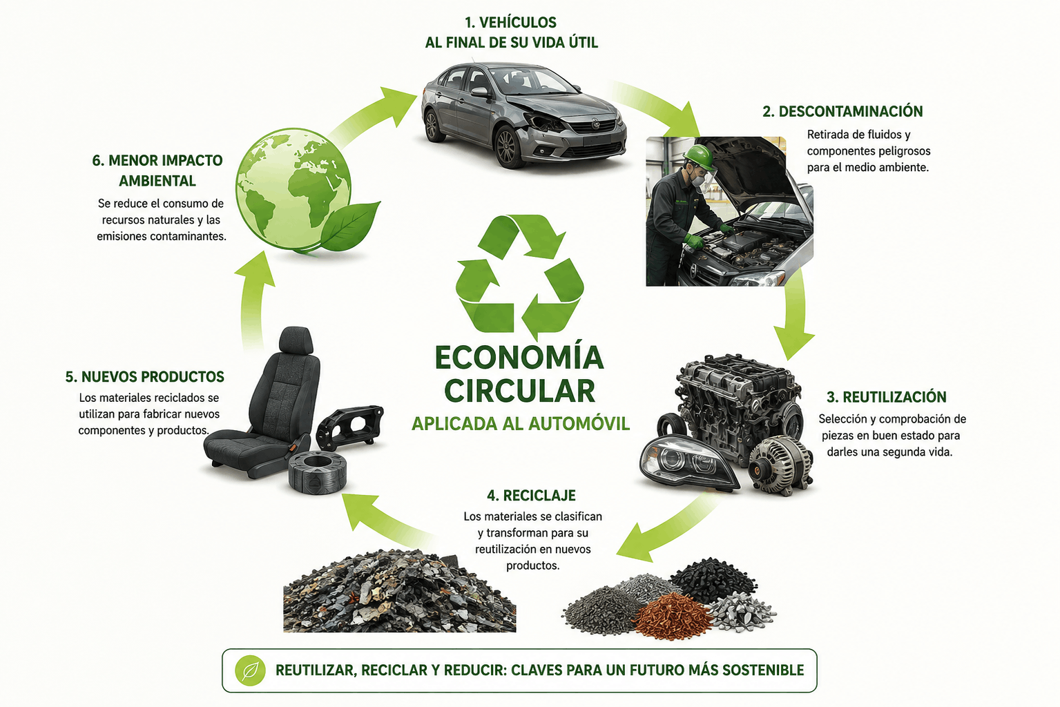reciclaje y reutilizacion de vehiculos - Autodesguace en Sevilla: claves para elegir recambios y gestionar un veh&iacute;culo